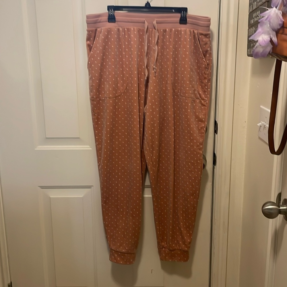 Women's Pink Polka Dot Pants